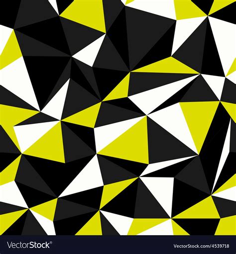 Yellow Black Seamless Triangle Pattern Royalty Free Vector