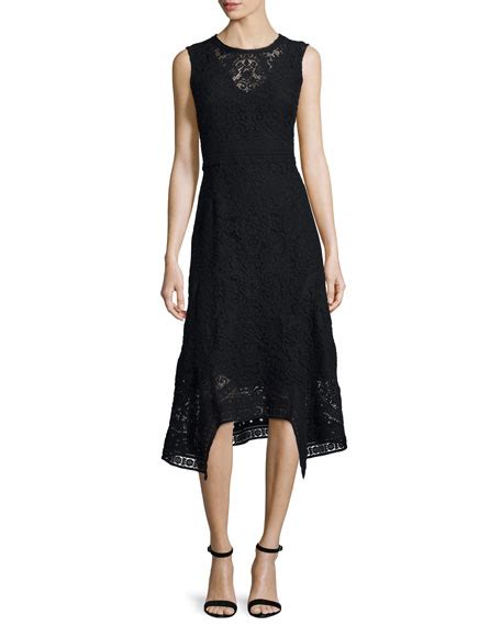 Kobi Halperin Nori Sleeveless Lace Dress Black Neiman Marcus