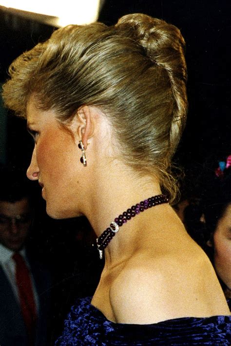 1988 In An Elegant French Twist Updo While Attending The Royal Film