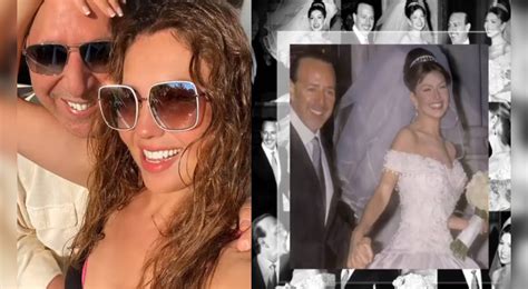 Thalía Celebra 20 Años De Casada Con Tommy Mottola Te Amo