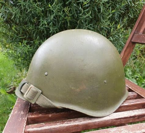 Original Military Helmet Ssh 40 Steel Ww2 Soviet Army Rkka Wwii Russian