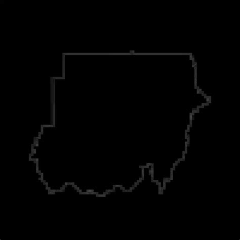Printable Blank Map Of Sudan Outline Transparent Png Map