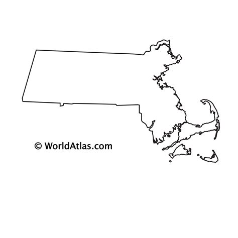 Massachusetts Map Outline