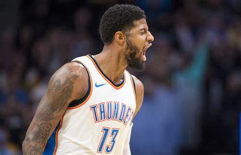 Paul george is the 5th player over the last 20 seasons to score at least 20 points in each of his first 15 games of a postseason, joining kobe bryant, kevin durant, lebron james and dwyane wade. Paul George Praises OKC But Leaves Door Open for Departure ...