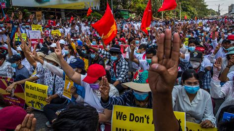 Myanmar Coup Protests Are Growing Defying Threats And Snipers The New York Times