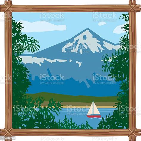Mountain In Frame Stock Illustration Download Image Now Mt Hood