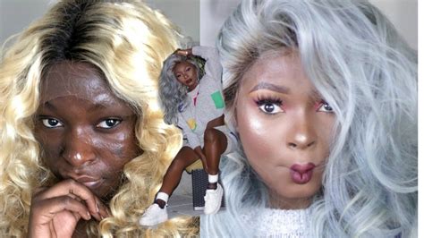 How To Transform Your Blonde Lace Wig Gray Hair On Dark