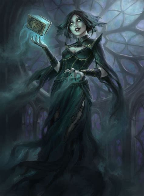 Necromancer Fantasy Witch Fantasy Girl Dark Fantasy Art