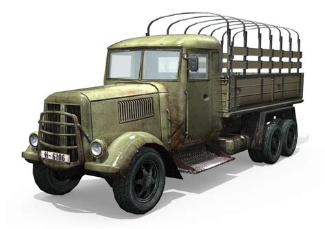 3d Model Army Truck Vr Ar Low Poly Cgtrader