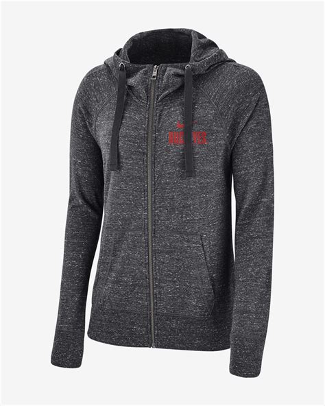 Personalize your zip up hoodie. Nike College Gym Vintage (Ohio State) Women's Full-Zip ...