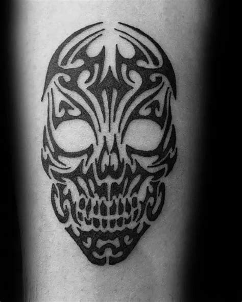 Top 30 Tribal Skull Tattoos For Men