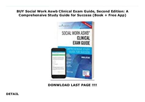 Buy Social Work Aswb Clinical Exam Guide Second Edition A