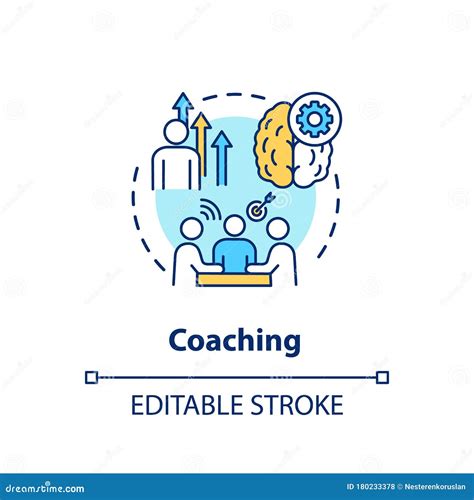 Coaching Concept Icon Stock Vector Illustration Of Group 180233378