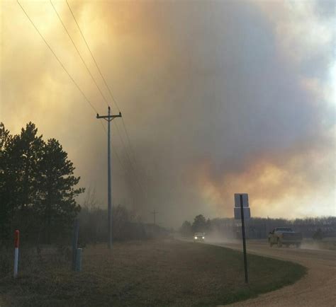 Official Crews Battling Fire Near Menahga Cbs Minnesota The