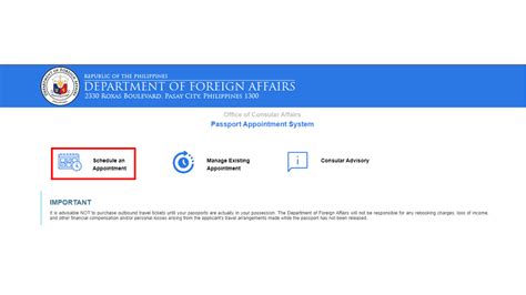 Guide How To Schedule Dfa Online Passport Appointment In The