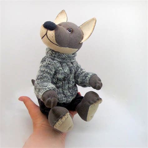 Wolf Plush Pattern Wolf Stuffed Animal Toy Sewing Pattern For Etsy