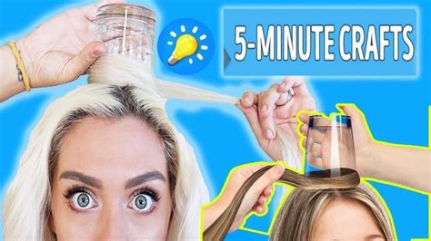 25 cool hairstyles to make under a minute. Trying Hacks from 5-Minute Crafts 25 COOL HAIRSTYLES TO ...