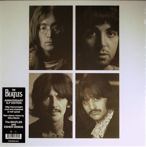 Beatles 50th Anniversary Deluxe 4 Lp White Album Instant Karma Records