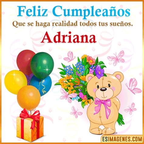 【º‿º】 Feliz Cumpleaños Adriana【 ️】32 Tarjetas Y 
