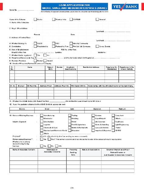 For credit cards opened after 2/15/2021: PDF Yes Bank Loan for MSME / SME Application Form PDF ...