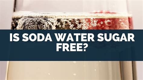 Is Soda Water Sugar Free Ingredients Calories And Vs Sparkling