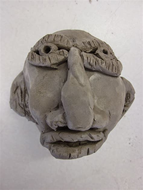 Gomersal Primary School Art Year 5 Clay Faces
