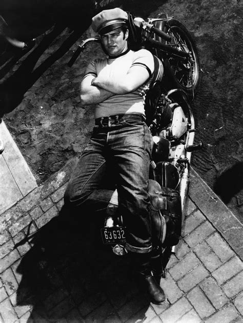 The Wild One Marlon Brando Marlon Brando Marlon Motorcycle Gang