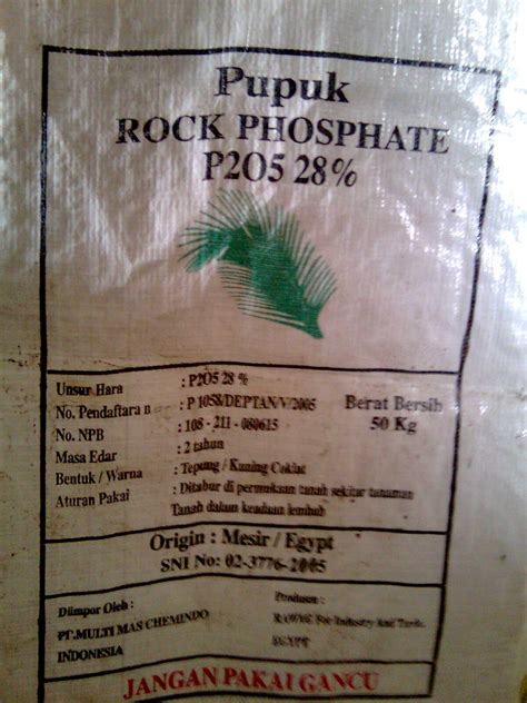 Rock Phosphate Fertilizer Indonesia Market Analysis - Industrial