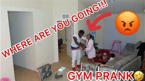 getting fully dressed for the gym prank on girlfriend she ripped my clothes off youtube