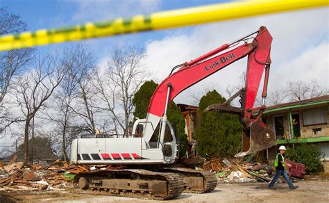 Demolition of a seedy Houston motel