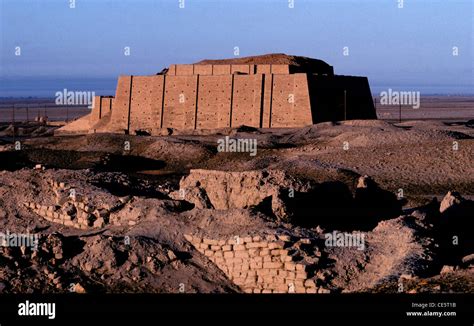 Ziggurat Of Ur Of The Chaldees Ancient Sumerian Site In Southern Iraq