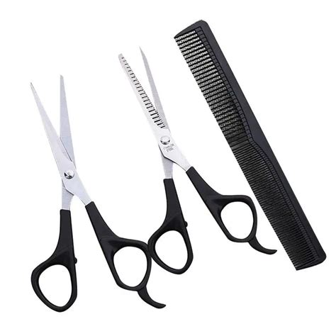 Professional Barber Hair Cutting Set Scissors Thinning Shears And Comb