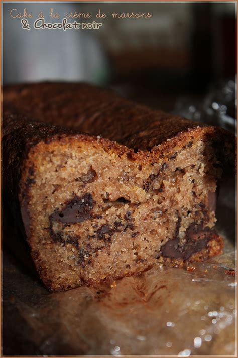 Cake à la crème de marrons intense chocolat noir