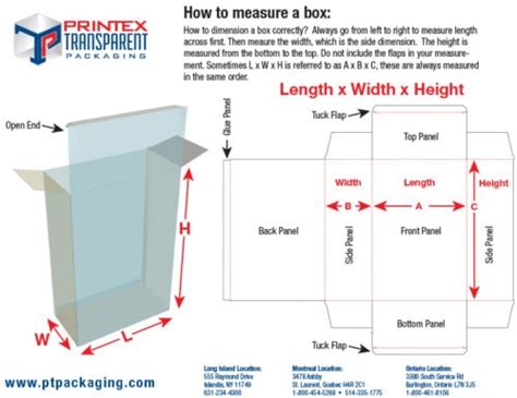 How To Dimension A Box Final Printex Transparent Packaging