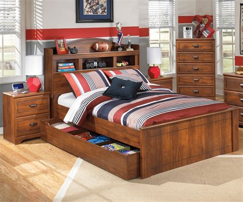 Home design ideas > beds > king size bedroom sets ashley furniture. Barchan B228 Full Size Bookcase Bed with Trundle | KFW