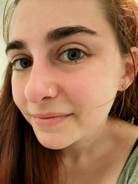 Changed My Single Nose Ring Out For Two Tiny Rings Piercing