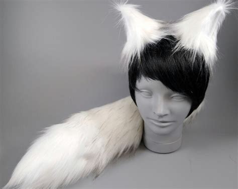 Arctic Wolf Costume Wolf Ears And Wolf Tail Anime Fantasy Cosplay