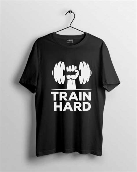 Train Hard Mens T Shirt Apna Andaz