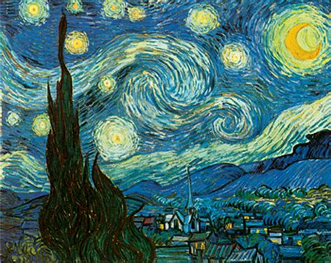Starry Night By Vincent Van Gogh Giclee Canvas Print Repro Ebay