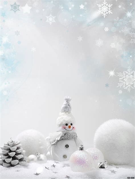 Cheap Price Fox Winter Snowman Affordable Thick Vinylfabric Backdrop