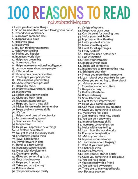 100 Reasons Why Reading Is Important Reading Habit If Youre Curious