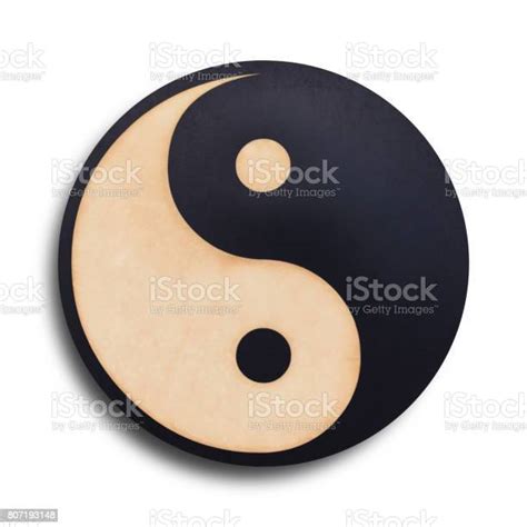 Yinyangsymbol Auf Weißem Hintergrund Stockfoto Und Mehr Bilder Von Yin