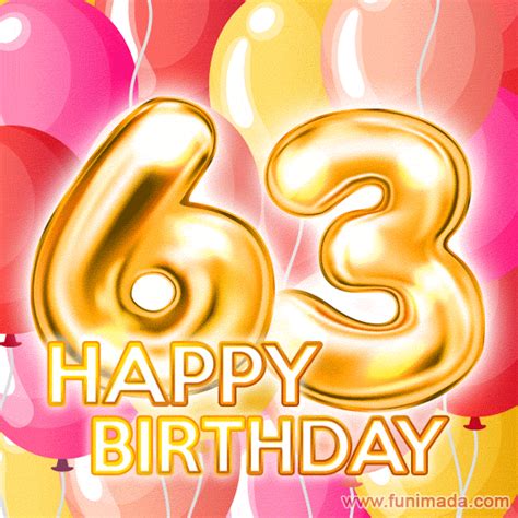 Happy 63rd Birthday Animated S