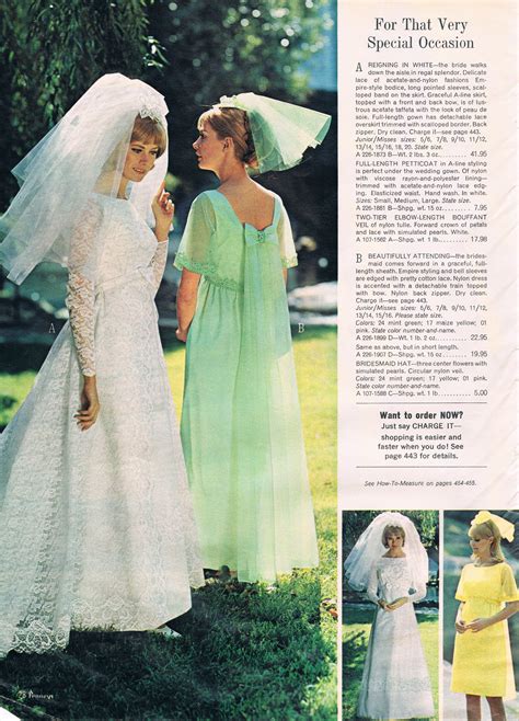 Penneys Catalog 60s Vintage Bridal Fashion Vintage Bridesmaid