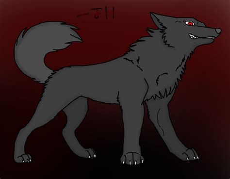 Red Eyed Wolf Drawing By Mrsouthbay On Deviantart