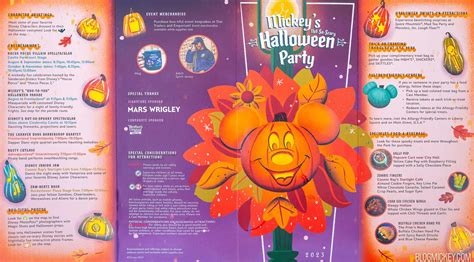 2023 Mickeys Not So Scary Halloween Party Event Guide Map