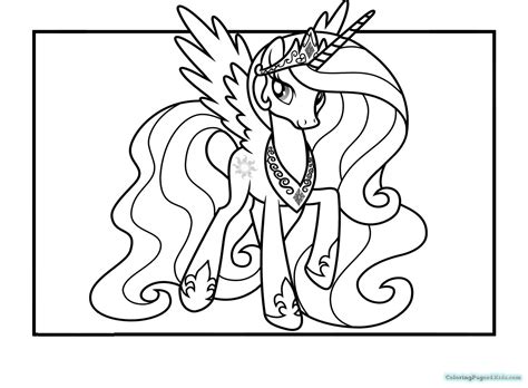 Cheerilee, a pony from the earth. Princess Celestia Coloring Pages at GetColorings.com ...