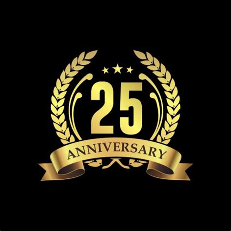 25th Birthday Anniversary Logo Template Templatemonster