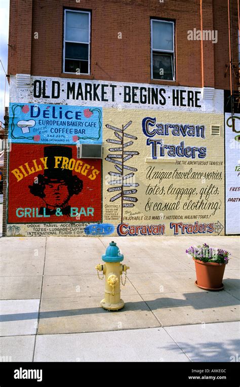 The Old Market District Of Omaha Nebraska Stock Photo Alamy