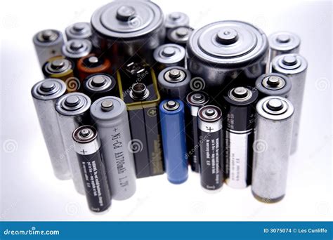 Batteries Stock Photo Image Of Cylindrical Electric 3075074